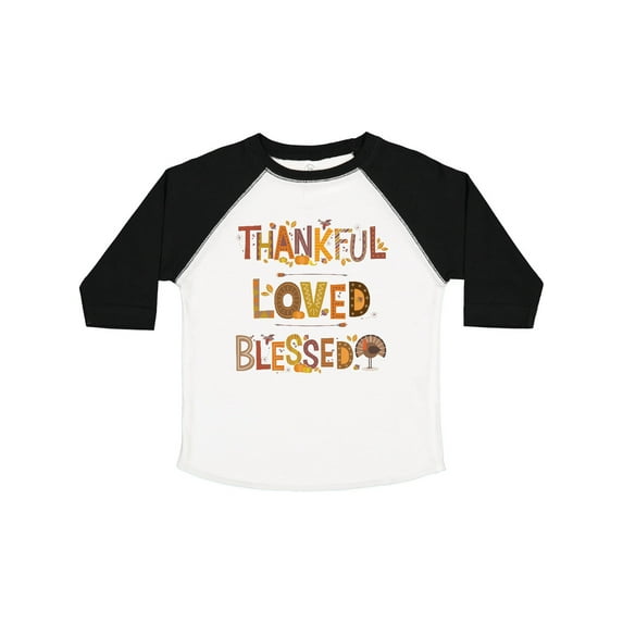 Inktastic Thankful Loved Blessed Boys or Girls Toddler T-Shirt