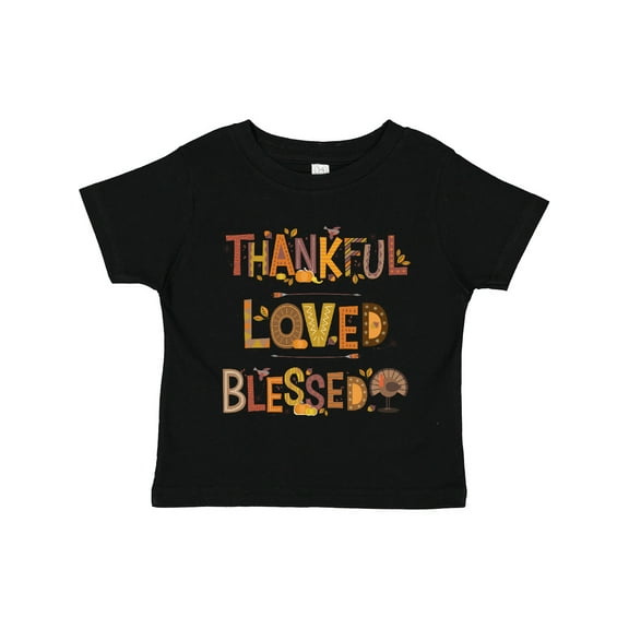 Inktastic Thankful Loved Blessed Boys or Girls Toddler T-Shirt