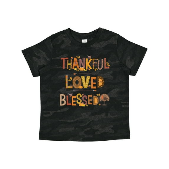 Inktastic Thankful Loved Blessed Boys or Girls Toddler T-Shirt
