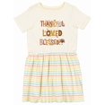 thumbnail image 1 of Inktastic Thankful Loved Blessed Girls Toddler Dress, 1 of 5