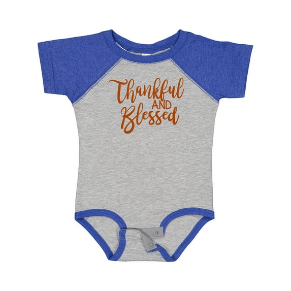 Inktastic Thankful and Blessed Boys or Girls Baby Bodysuit
