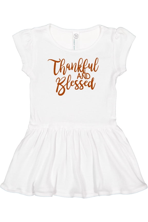 Thankful and Blessed Girls Baby Dress