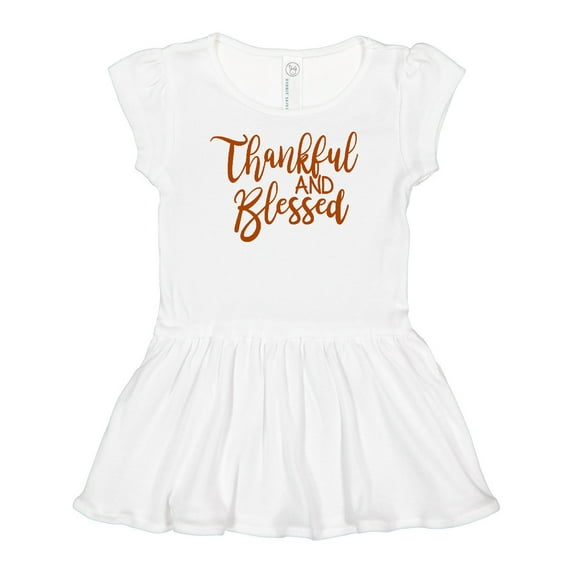 Inktastic Thankful and Blessed Girls Baby Dress