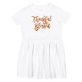 thumbnail image 1 of Inktastic Thankful and Blessed Girls Toddler Dress, 1 of 5