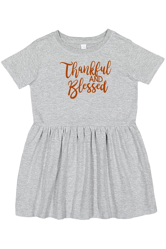 Thankful and Blessed Girls Toddler Dress