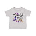 thumbnail image 1 of Inktastic Thankful and Blessed Inspirational Saying with Flowers Boys or Girls Baby T-Shirt, 1 of 5