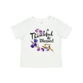 thumbnail image 1 of Inktastic Thankful and Blessed Inspirational Saying with Flowers Boys or Girls Baby T-Shirt, 1 of 5