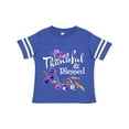 thumbnail image 1 of Inktastic Thankful and Blessed Inspirational Saying with Flowers Boys or Girls Toddler T-Shirt, 1 of 5