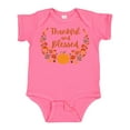 thumbnail image 1 of Inktastic Thankful and Blessed Pumpkin and Fall Leaves Boys or Girls Baby Bodysuit, 1 of 5