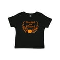 thumbnail image 1 of Inktastic Thankful and Blessed Pumpkin and Fall Leaves Boys or Girls Baby T-Shirt, 1 of 5