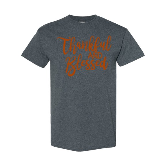 Inktastic Thankful and Blessed T-Shirt