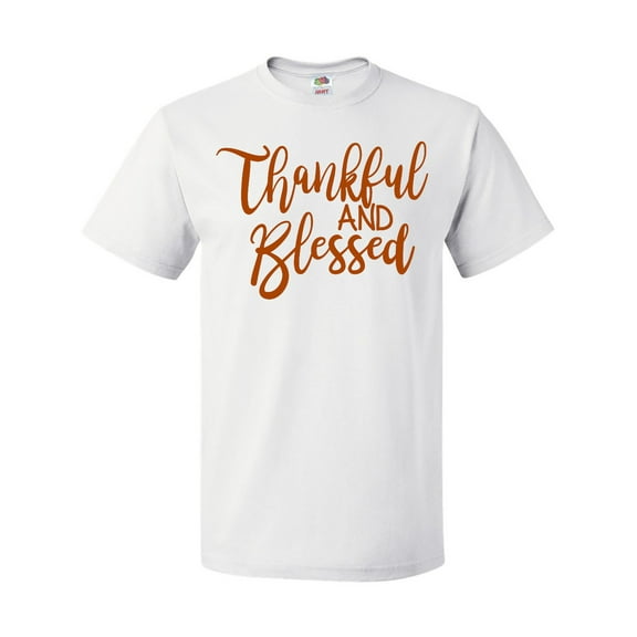 Inktastic Thankful and Blessed T-Shirt