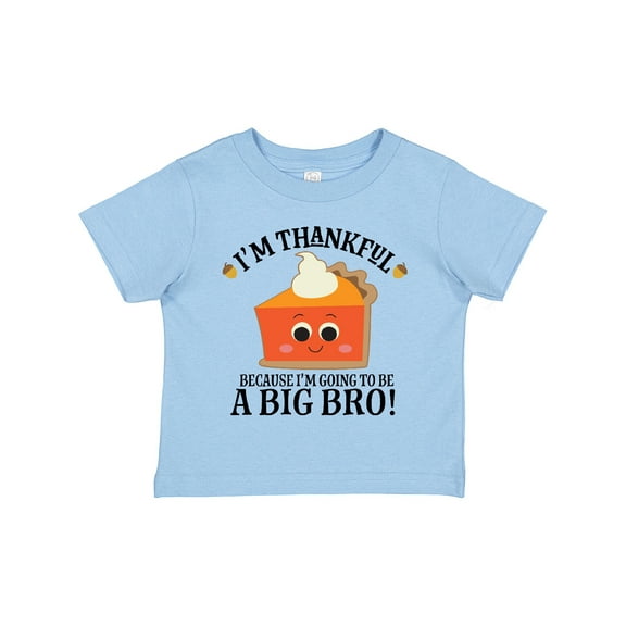 Inktastic Thanksgiving Big Bro Boys Brother Announcement Boys Toddler T-Shirt