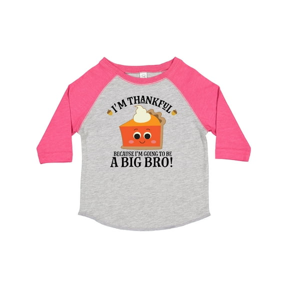 Inktastic Thanksgiving Big Bro Boys Brother Announcement Boys Toddler T-Shirt