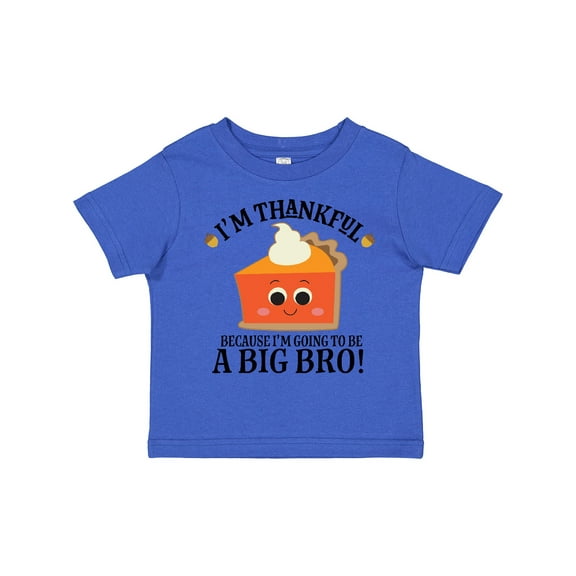 Inktastic Thanksgiving Big Bro Boys Brother Announcement Boys Toddler T-Shirt
