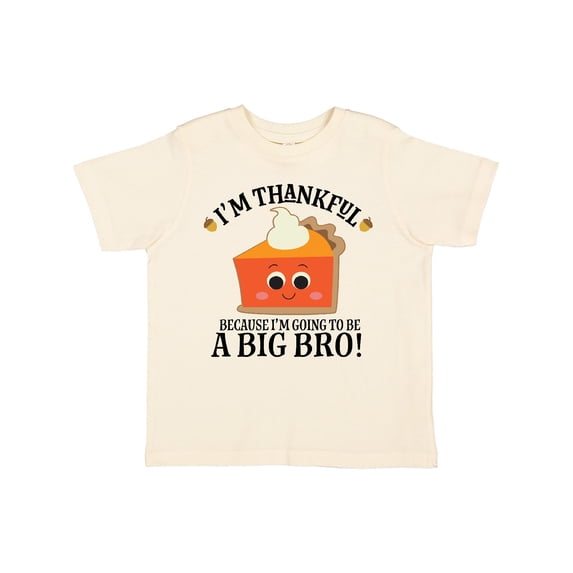 Inktastic Thanksgiving Big Bro Boys Brother Announcement Boys Toddler T-Shirt
