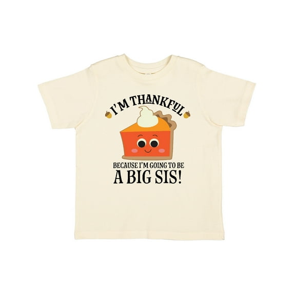Inktastic Thanksgiving Big Sis Announcement Girls Toddler T-Shirt