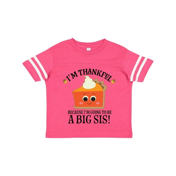 Inktastic Thanksgiving Big Sis Announcement Girls Toddler T-Shirt