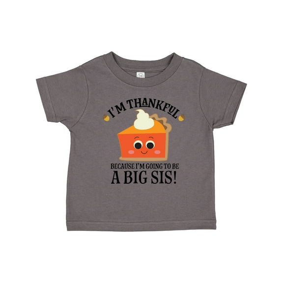 Inktastic Thanksgiving Big Sis Announcement Girls Toddler T-Shirt