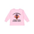 thumbnail image 1 of Inktastic Thanksgiving Big Sis Announcement Turkey Girls Long Sleeve Toddler T-Shirt, 1 of 5