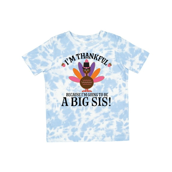 Inktastic Thanksgiving Big Sis Announcement Turkey Girls Toddler T-Shirt