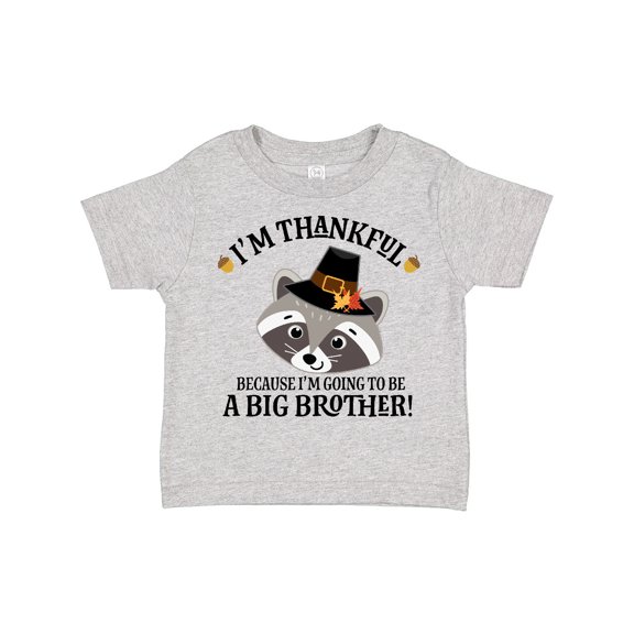 Inktastic Thanksgiving Brother Announcement Thankful Boys Toddler T-Shirt