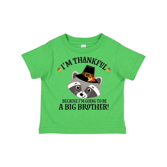 Inktastic Thanksgiving Brother Announcement Thankful Boys Toddler T-Shirt