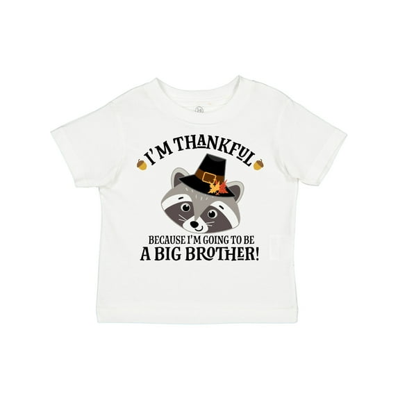 Inktastic Thanksgiving Brother Announcement Thankful Boys Toddler T-Shirt