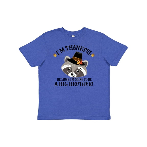 Inktastic Thanksgiving Brother Announcement Thankful Youth T-Shirt