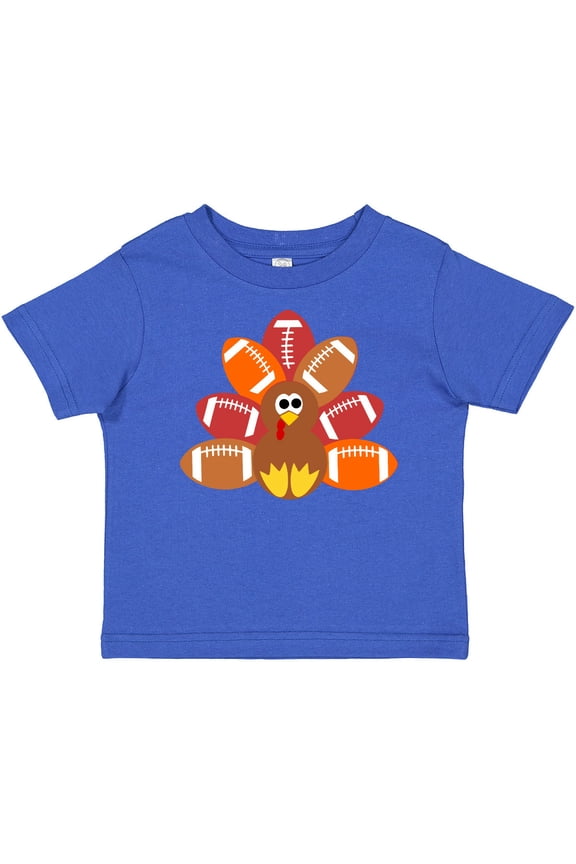 Thanksgiving Cute Football Turkey Boys or Girls Baby T-Shirt