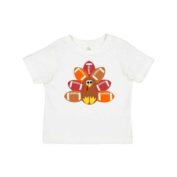 Inktastic Thanksgiving Cute Football Turkey Boys or Girls Baby T-Shirt