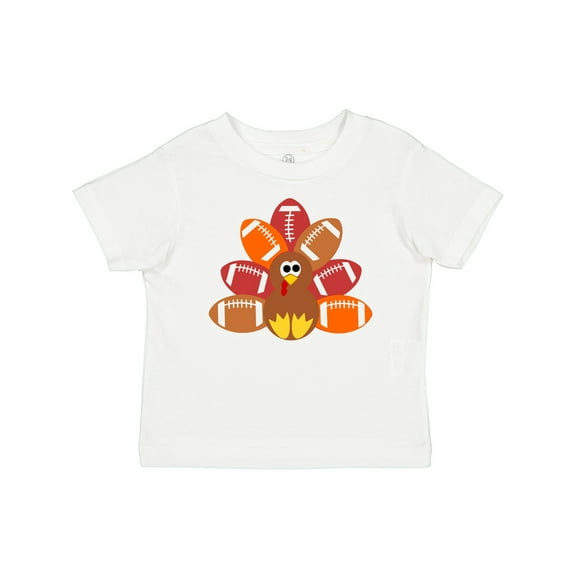Inktastic Thanksgiving Cute Football Turkey Boys or Girls Baby T-Shirt