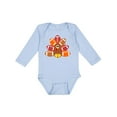 thumbnail image 1 of Inktastic Thanksgiving Cute Football Turkey Boys or Girls Long Sleeve Baby Bodysuit, 1 of 5