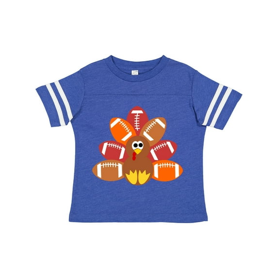 Inktastic Thanksgiving Cute Football Turkey Boys or Girls Toddler T-Shirt
