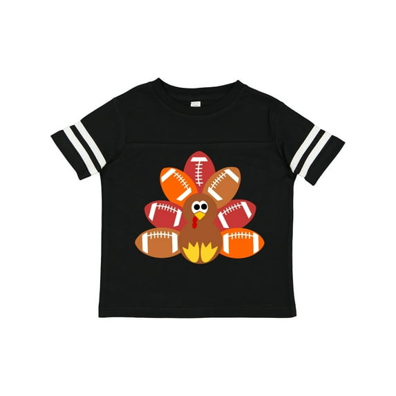 Inktastic Thanksgiving Cute Football Turkey Boys or Girls Toddler T-Shirt