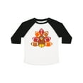 thumbnail image 1 of Inktastic Thanksgiving Cute Football Turkey Boys or Girls Toddler T-Shirt, 1 of 5