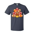 thumbnail image 1 of Inktastic Thanksgiving Cute Football Turkey T-Shirt, 1 of 5