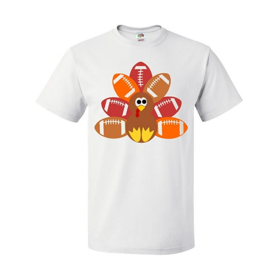 Inktastic Thanksgiving Cute Football Turkey T-Shirt