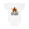 thumbnail image 1 of Inktastic Thanksgiving Cutest Turkey in Town Boys or Girls Baby Bodysuit, 1 of 5
