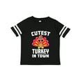 thumbnail image 1 of Inktastic Thanksgiving Cutest Turkey in Town Boys or Girls Toddler T-Shirt, 1 of 5
