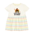 thumbnail image 1 of Inktastic Thanksgiving Cutest Turkey in Town Girls Baby Dress, 1 of 5