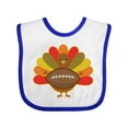 thumbnail image 1 of Inktastic Thanksgiving Day Turkey Football Fan Boys or Girls Baby Bib, 1 of 4
