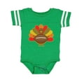 thumbnail image 1 of Inktastic Thanksgiving Day Turkey Football Fan Boys or Girls Baby Bodysuit, 1 of 5