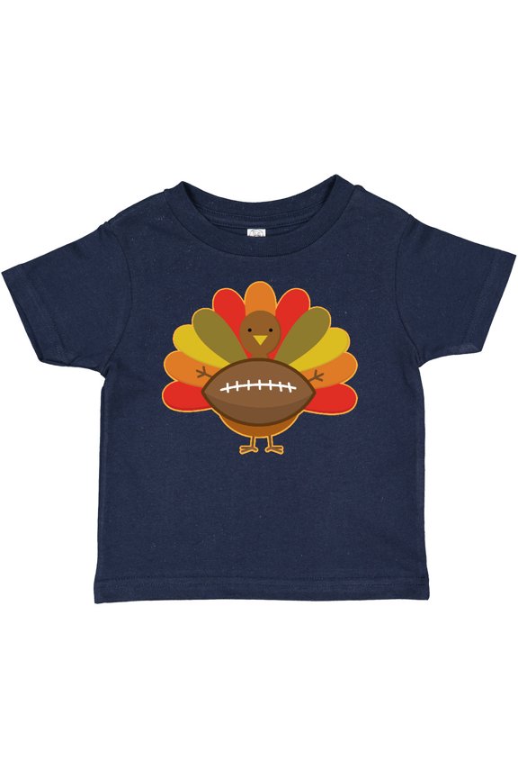 Thanksgiving Day Turkey Football Fan Boys or Girls Baby T-Shirt
