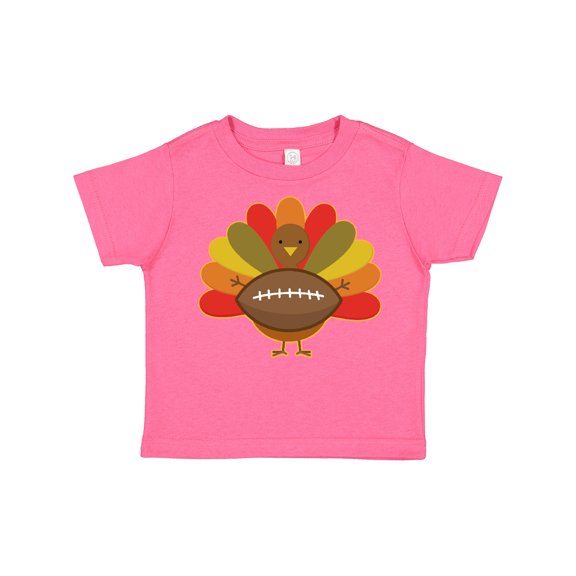 Inktastic Thanksgiving Day Turkey Football Fan Boys or Girls Toddler T-Shirt