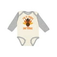 thumbnail image 1 of Inktastic Thanksgiving Dinner Holiday Turkey Boys or Girls Long Sleeve Baby Bodysuit, 1 of 5
