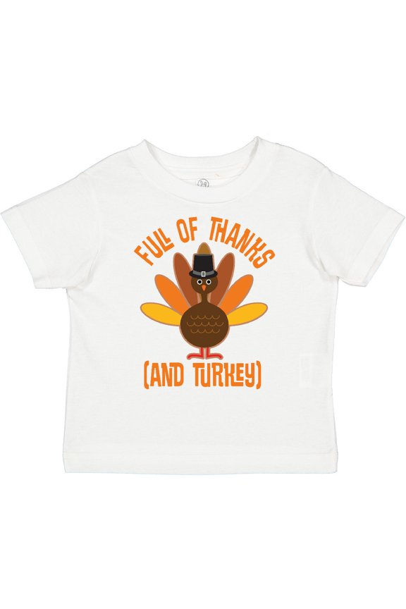 Thanksgiving Dinner Holiday Turkey Boys or Girls Toddler T-Shirt