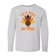 thumbnail image 1 of Inktastic Thanksgiving Dinner Holiday Turkey Long Sleeve Youth T-Shirt, 1 of 5