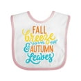 thumbnail image 1 of Inktastic Thanksgiving Fall Breeze and Autumn Leaves Boys or Girls Baby Bib, 1 of 4