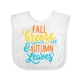 thumbnail image 1 of Inktastic Thanksgiving Fall Breeze and Autumn Leaves Boys or Girls Baby Bib, 1 of 4